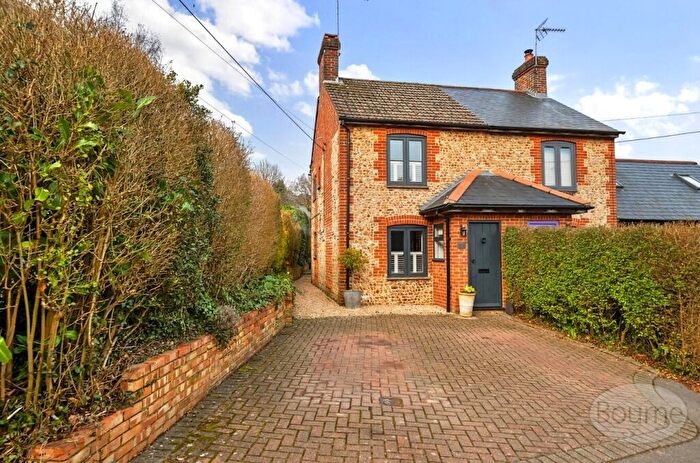 2 Bedroom Semi-Detached House For Sale In Middle Bourne Lane, Lower Bourne, Farnham, Surrey, GU10