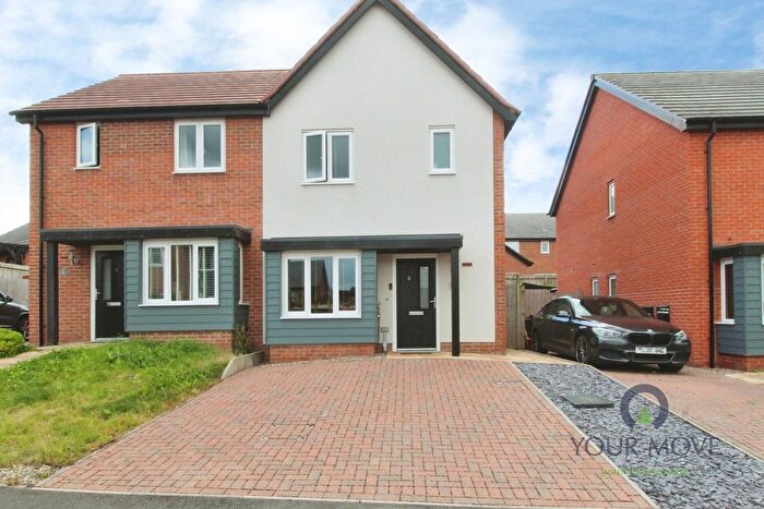 2 Bedroom Semi-Detached House For Sale In Satchwell Place, Ibstock, Leicestershire, LE67