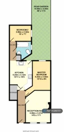 2 Bedroom Flat To Rent In Sirdar Road, London, N22