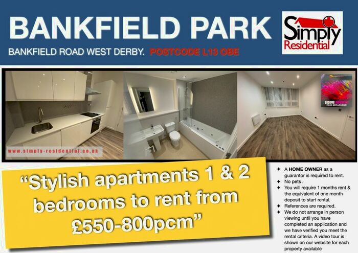 1 Bedroom Flat To Rent In Bankfield Park, West Derby, Liverpool, L13