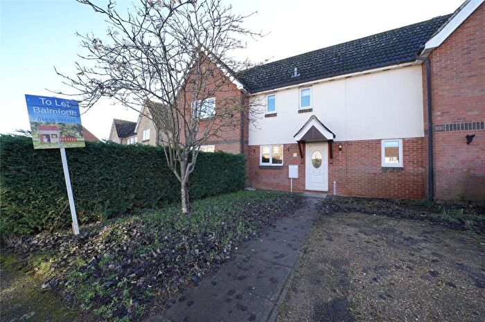 2 Bedroom Terraced House To Rent In Falcon Way, Beck Row, Bury St Edmunds, Suffolk, IP28