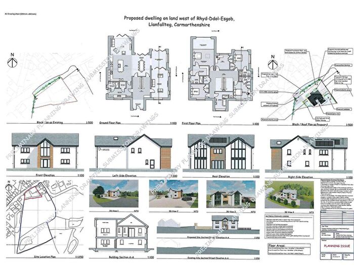 5 Bedroom Land For Sale In Land Adjacent To Rhyd-Ddol-Esgob, Llanfallteg, Whitland, SA34