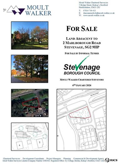 Plot For Sale In Land Adjacent To Marlborough Road, Stevenage, SG2