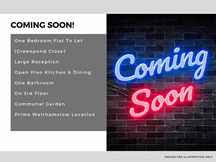 1 Bedroom Flat To Rent In One Bedroom Flat Coming Soon! (Green Pond Close, Walthamstow, - £, Pcm), E17