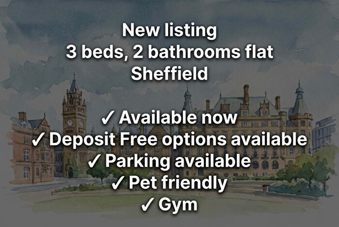 3 Bedroom Flat To Rent In Thomas Street, Sheffield, S3