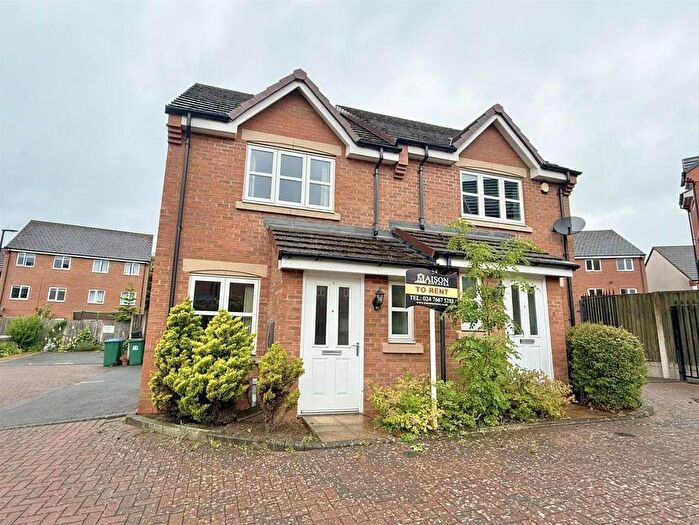 2 Bedroom Semi-Detached House To Rent In Gibraltar Close, New Stoke Village, Coventry, CV3