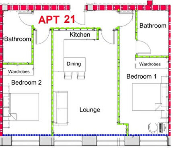 2 Bedroom Apartment To Rent In Buckingham House, Glovers Court, Preston, Lancashire, PR1