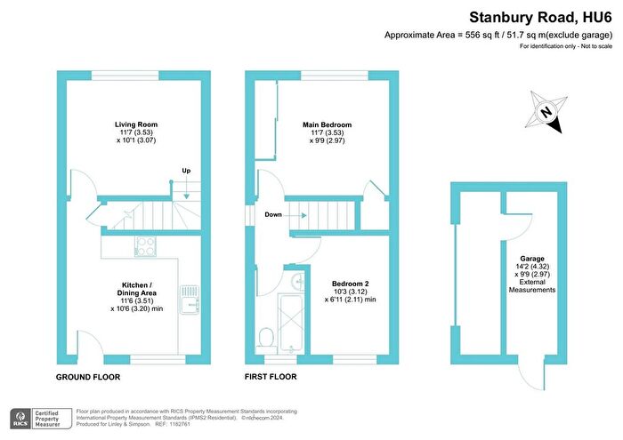 2 Bedroom End Of Terrace House To Rent In Stanbury Road, Hull, East Riding Of Yorkshire, HU6