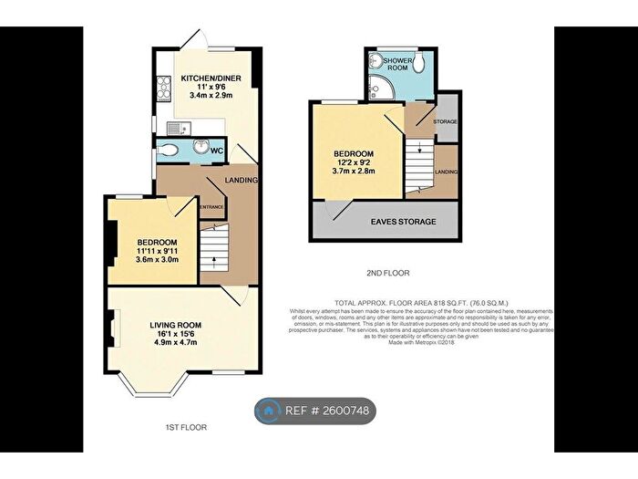 2 Bedroom Maisonette To Rent In Harvey Road, London, N8