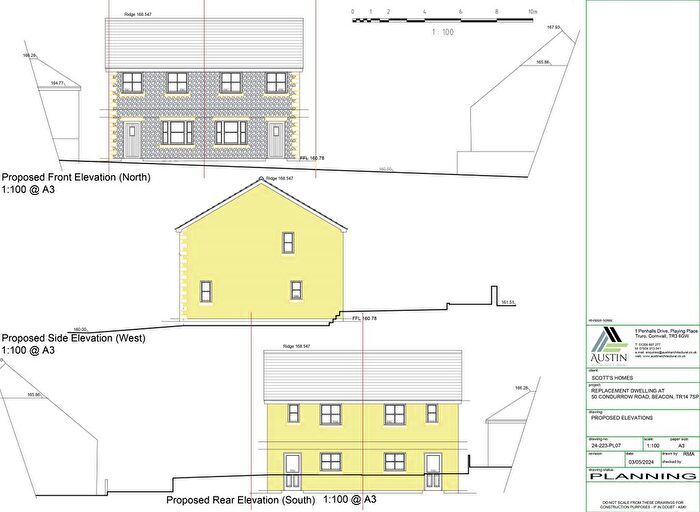 Land For Sale In Condurrow Road, Beacon, Camborne, Cornwall, TR14