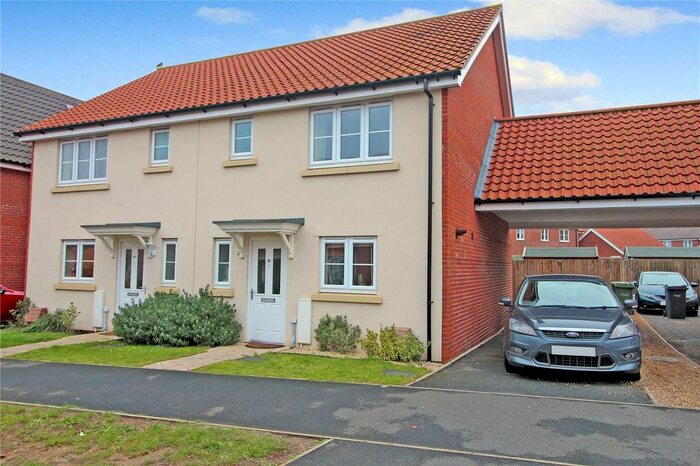 3 Bedroom Semi-Detached House To Rent In Almond Drive, Cringleford, Norwich, Norfolk, NR4