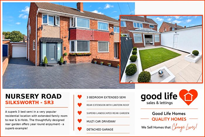 3 Bedroom Semi Detached House For Sale In Nursery Road, Elstob Farm, Sunderland, SR3