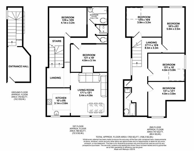 4 Bedroom Flat To Rent In Brudenell Road, Hyde Park, Leeds, LS6