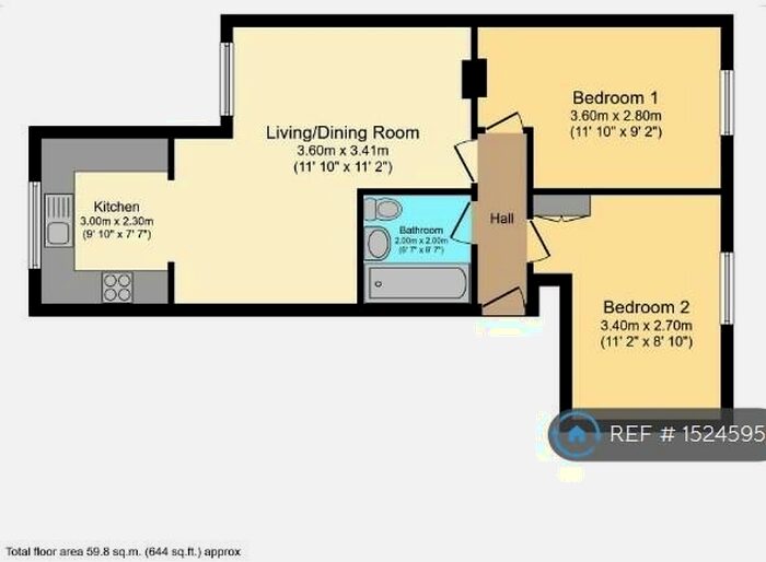 2 Bedroom Flat To Rent In Sannders Crescent, Tipton, DY4