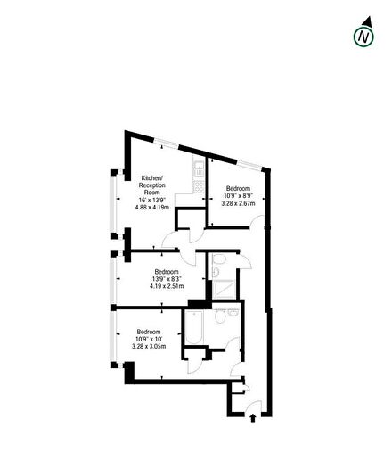 3 Bedroom Flat To Rent In Merchant Square East, Paddington, London, W2