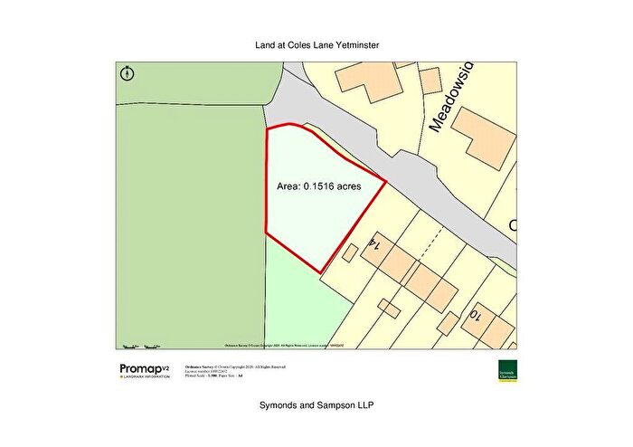 Land For Sale In Coles Lane, Yetminster, Sherborne, DT9