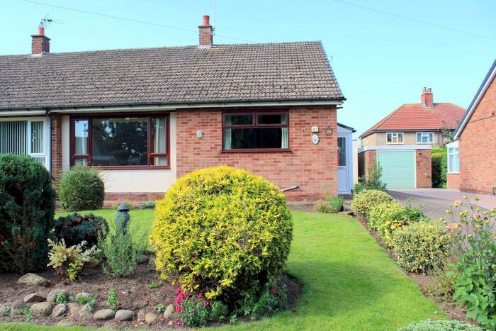 2 Bedroom Semi-Detached Bungalow For Sale In St. Hildas Street, Sherburn, Malton, YO17