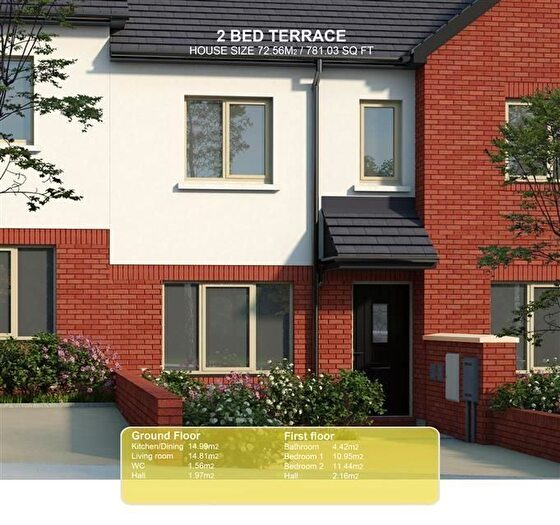 2 Bedroom Terraced House For Sale In Beamer Gardens, Great Harwood, BB6