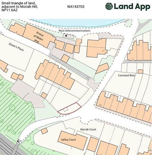 Land For Sale In Small Triangle Of Land Adjacent To Moriah Hill, Risca, NP11