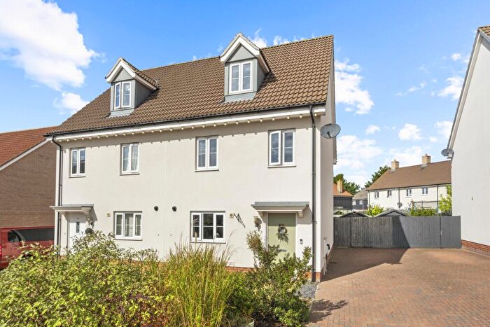 3 Bedroom Semi-Detached House For Sale In Hibbert Drive, Dunmow, Essex, CM6