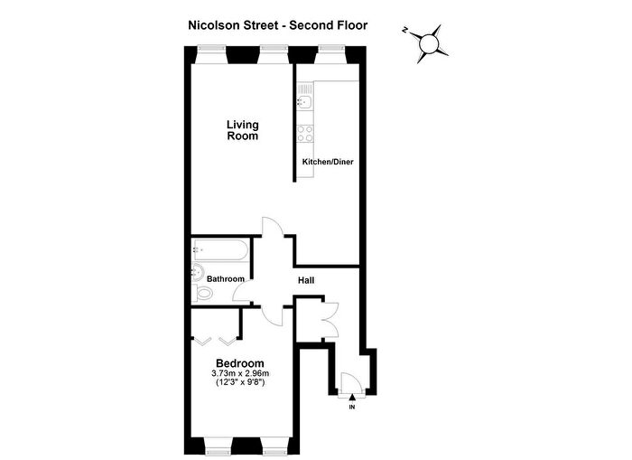1 Bedroom Flat To Rent In Nicolson Street, Newington, Edinburgh, EH8