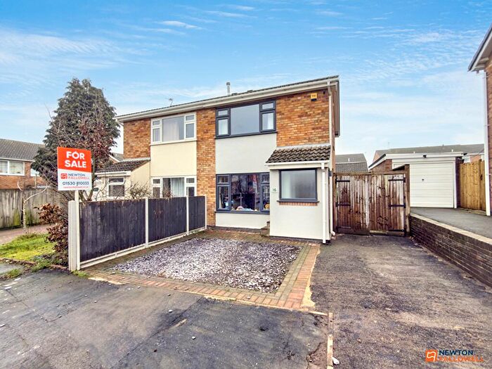 2 Bedroom Semi Detached House For Sale In Helmsdale Close, Coalville, LE67