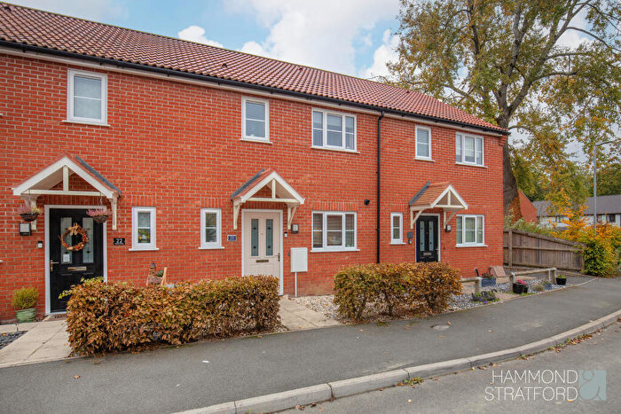 2 Bedroom Terraced House For Sale In Wessex Drive, Carbrooke, IP25