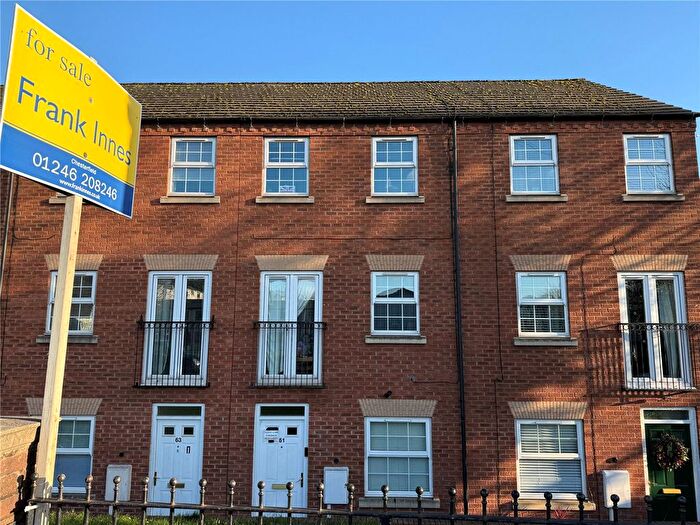 3 Bedroom Town House For Sale In Sheffield Road, Chesterfield, Derbyshire, S41