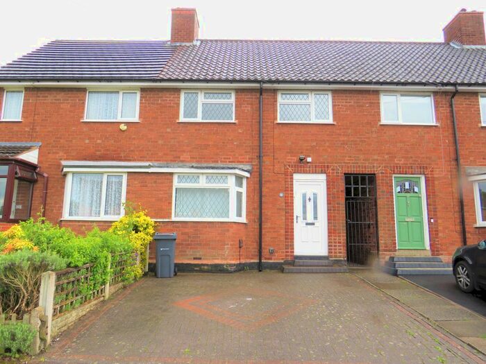 2 Bedroom Terraced House To Rent In Chavasse Road, Sutton Coldfield, B72