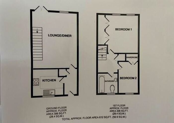 2 Bedroom Terraced House To Rent In Vickers Close, Hawkinge, Folkestone, CT18