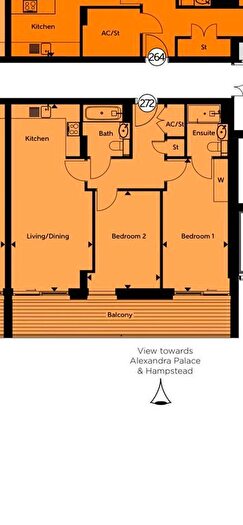 2 Bedroom Flat To Rent In Carriage House, City North Place, London, N4