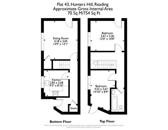 2 Bedroom Flat For Sale In Flat Hunters Hill, Burghfield Common, Reading, RG7