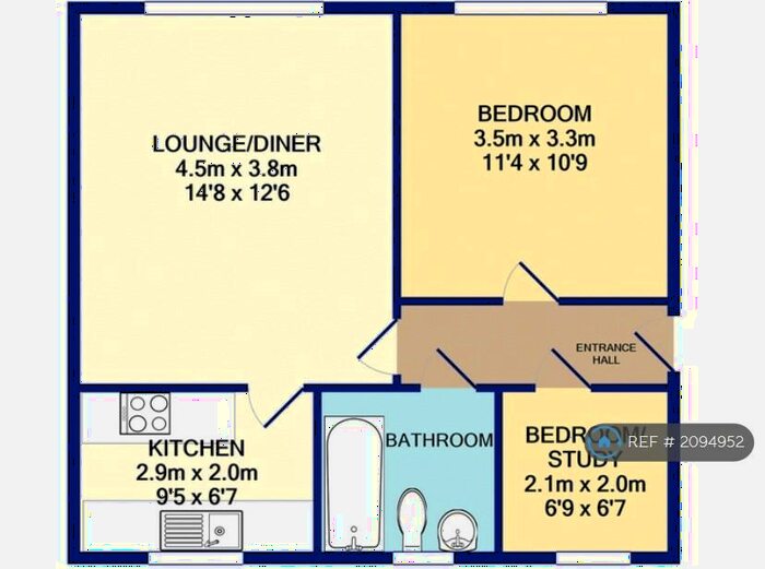 2 Bedroom Maisonette To Rent In Mursley Court, Milton Keynes, MK11