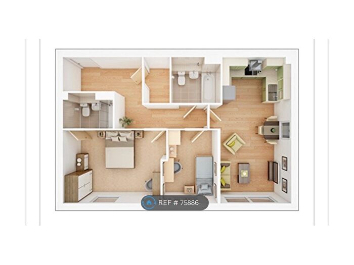 2 Bedroom Flat To Rent In Pineywoods Lane, Milton Keynes, MK8