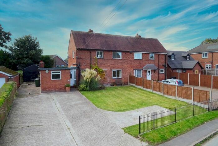 3 Bedroom Semi-Detached House For Sale In Burleydam Road, Ightfield, Whitchurch, SY13