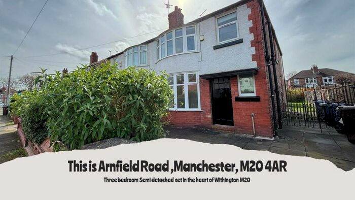 3 Bedroom House To Rent In Arnfield Road Manchester, M20