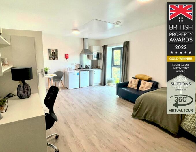 1 Bedroom Studio To Rent In Theatre House, Cox Street, City Centre, CV1