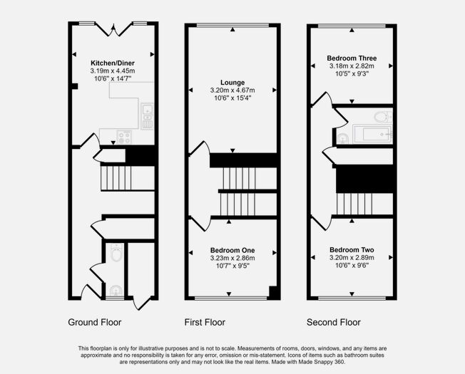 3 Bedroom Town House To Rent In Tynemouth Close, Heaton, Newcastle Upon Tyne, Tyne And Wear, NE6