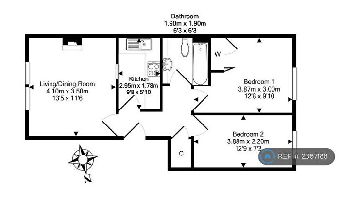 2 Bedroom Flat To Rent In Blandfield, Edinburgh, EH7