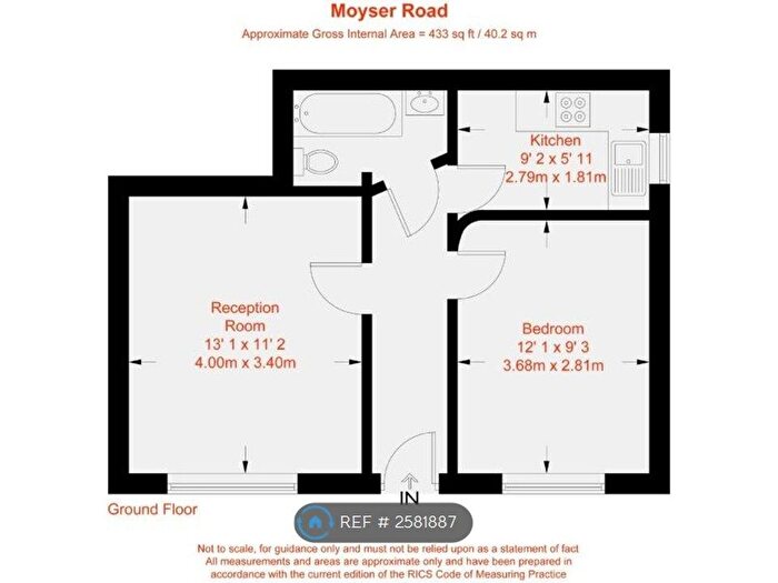 1 Bedroom Flat To Rent In Moyser Road, London, SW16
