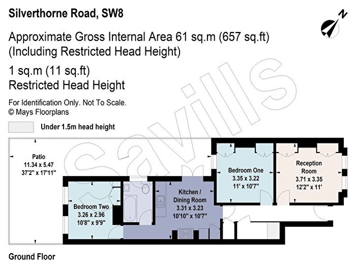 2 Bedroom Maisonette For Sale In Silverthorne Road, London, SW8
