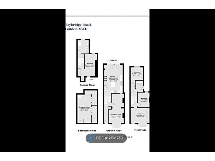 4 Bedroom Terraced House To Rent In Taybridge Road, London, SW11