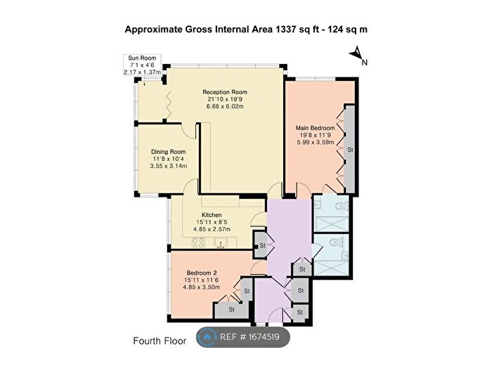 2 Bedroom Flat To Rent In Somerset House, London, SW19