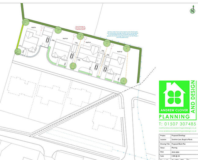 Land For Sale In Plots - Sunshine Avenue, Burgh Le Marsh, Skegness, Lincolnshire, PE24