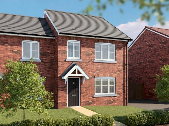 3 Bedroom Semi Detached House For Sale In "The Hazel" At Gaw End Lane, Lyme Green, Macclesfield, SK11