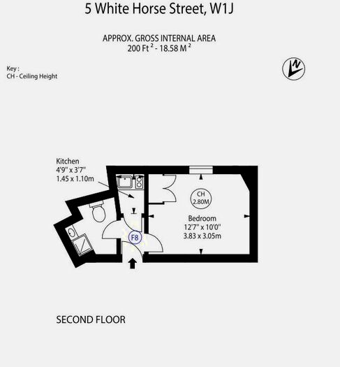 Studio To Rent In White Horse Street, London, W1J