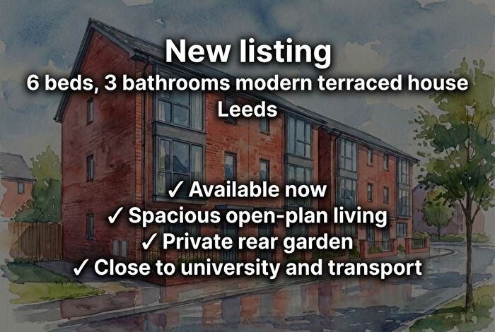 6 Bedroom Terraced House To Rent In Hessle Place, Hyde Park, Leeds, LS6