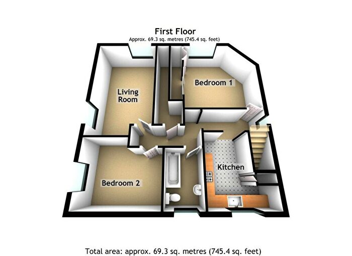 2 Bedroom Apartment To Rent In Manor Road, Brackley, NN13