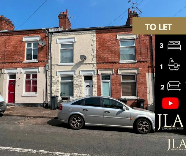 3 Bedroom Terraced House To Rent In Tewkesbury Street, Leicester, LE3