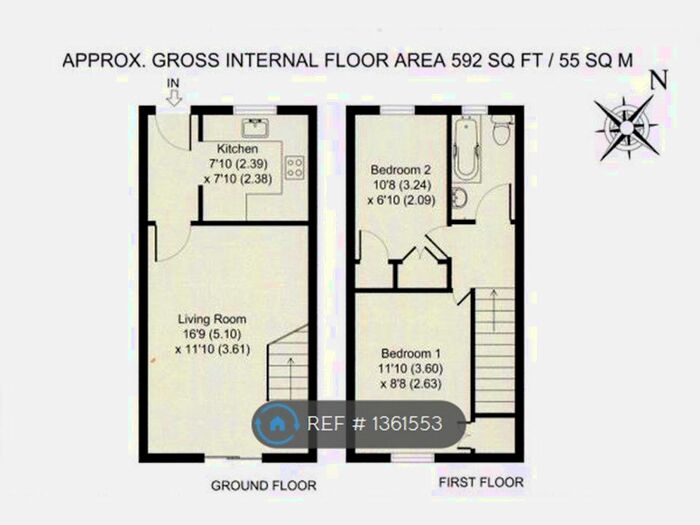2 Bedroom Terraced House To Rent In Campion Place, Bicester, OX26